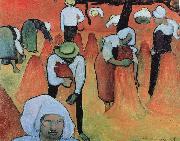 Emile Bernard the buckwheat harvest oil painting artist